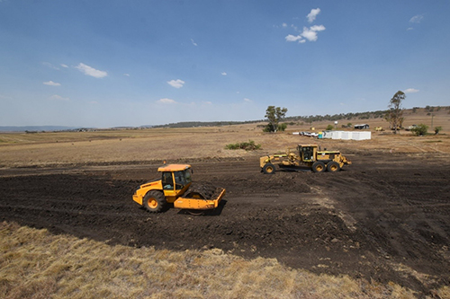 Warwick Solar Farm site works March 2019