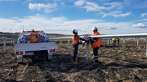 Installation of trackers June 2019