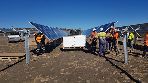 Installation of PV modules - July 2019
