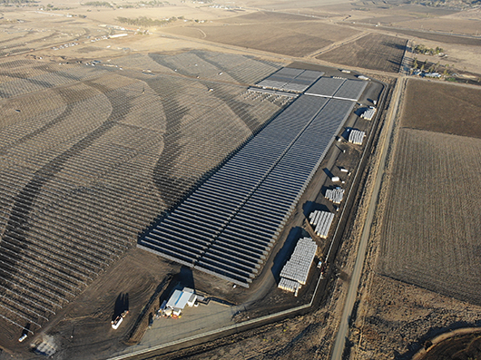 Aerial view of construction site - July 2019